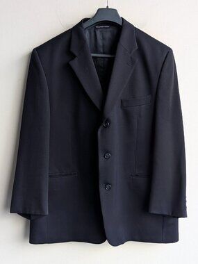 Bellissimo Black Men's Blazer Suit Jacket